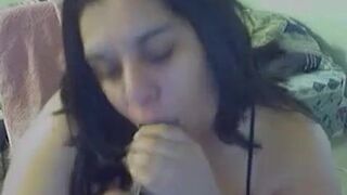 SUPER HORNY SEXY LATINA BBW WITH DILDO