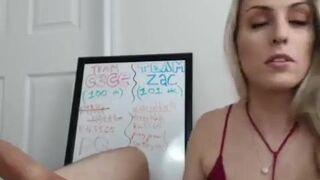 Webcam Blowjob From A Cute Blonde Talkative Model