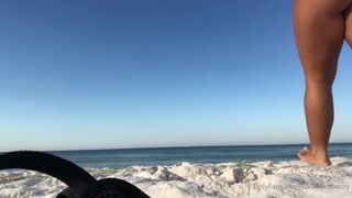 Southernbooty a little beach yoga for y all today random fact ab