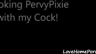 Pervy Pixie deepthroats a dick like a total slut
