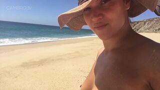 Alyssa Reece - Nipple Orgasm On Caribbean Beach