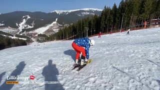 LittleBerryy - Hot Sex With Beauty at Ski Resort