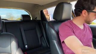 Morgpie - Teen Caught Masturbating in Uber & Gives Slop