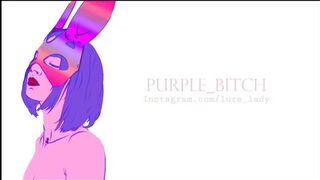 Purple Bitch - Dva Cosplay Dp Big Dig Suck Anal Toys