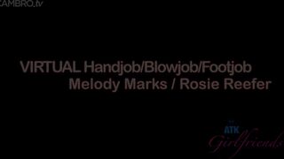 Rosie Reefer & Melody Marks - Handjob, Blowjob, Footjob.