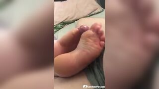 Her perfect pair of feet always makes me cum in minutes