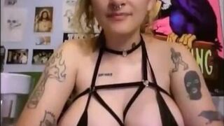 Big natural tits show tits on cam