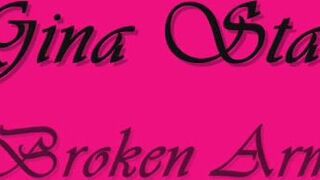 Gina starr gina with a broken arm pink cast xxx video