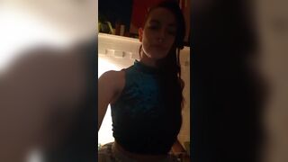 Myviolethart rubbing my tits in front of your face