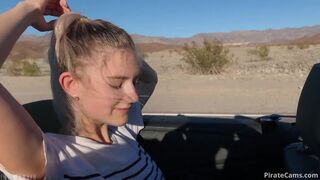 Eva Elfie Public Teen Sex In The Convertible Car On A Way To Las Vegas premium porn video HD