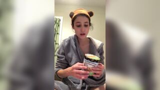 Loveselenamoon my first time eating on camera the true girlfriend