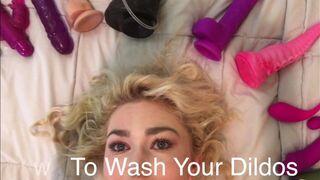 Callieblackx how to keep your toys clean xxx video