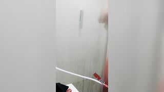 Skylar vox teasing her body behind the shower glass xxx porn videos