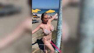 Bethany lily full videos in the shower on the beach 2020/09/20