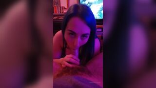 Fishnethousepet me throating cock licking balls and rimm