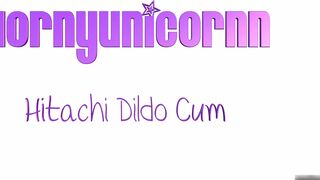 ManyVids Hornyunicornn Hitachi Dildo Cum premium porn video