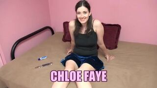 Horny Wife Chloe Faye's Being Playful With Her Glass Di