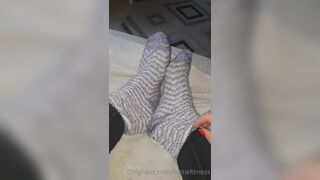 Goddesssuzie26 slipper socks are comfy but i love the barefoot feeling imagine how good they could fe xxx onlyfans porn video