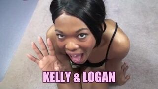 Ebony Milf Kelly Stylz Is Sucking Logan's Cock - ChickP