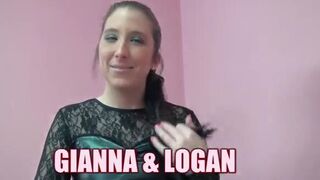 Gianna Love's In A Slutty Black Dress While She Gives L
