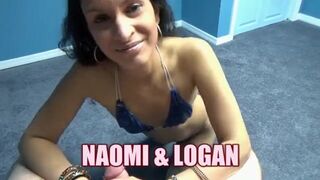 Indian Milf Naomi Shah Is On Her Knees To Give Logan A