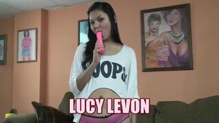 Asian Wife Lucy Levon Fucks Her Tight Twat With A Toy -