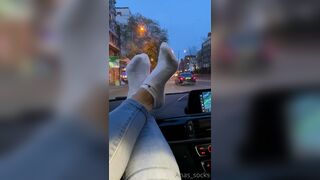 Anas socks cruising around london city my socks was very sweaty after a long day xxx onlyfans porn video