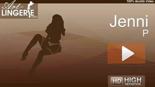 Jenni P - ArtLingerie - Purple Lingerie, Black Heels