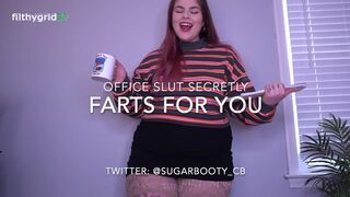 Office slut secretly farts for you hd sugarbootycb