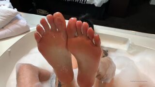 Damazonia 17min footjob in the bathtub & then on the bed. i wouldn t let his cock go until he cu xxx onlyfans porn video