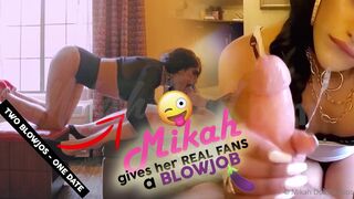Mikahdoll mikah gives a fan 2 blowjobs back to back full video enjoy this steamy as fuck enc xxx onlyfans porn video