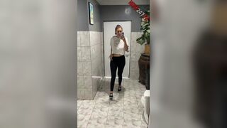 Bella Rolland X stripping down in a changing room xxx onlyfans porn video