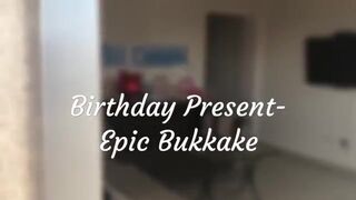 Rebecca de Winter - Birthday Present Epic BUKKAKE