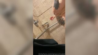 Anacumsalot voyeur shower vid 4mins watch me take a shower hehe it got a bit cut off so i plan on r xxx onlyfans porn video