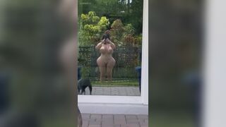 Crystal list gets fucked outside by her neighbor