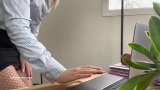 Marine rossi - naughty secretary masturbates for her boss on webcam cambro porn