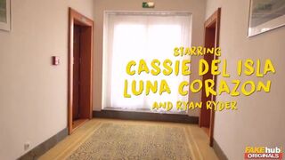 Cassie Del Isla Luna Corazon and Ryan Rydertwogirls and oneluckyguysheis sucking dick