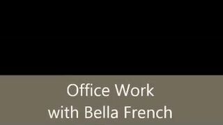Bella French - big boobs blonde fingering long nails masturbation bella french office work manyvids