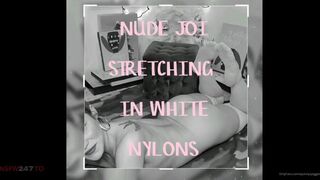 QuinnysPiggies nude JOI in white nylons porn video