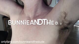 Bunnieandthedude sniff & spray hairy stinky armpits w/ breastmilk lick & drip video