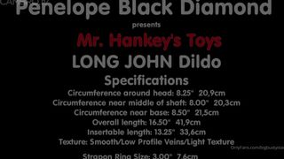 Penelopeblackdiamond - penelopeblackdiamond bigbustystar has a dildo affair with inch long john dild