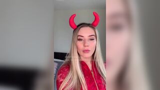 Bethanylilya - bethanylilya feeling devilish kicking off the halloween videos as a red devil