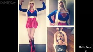 Bella French - cosplay costume blonde big boobs bondage bella french help super girl manyvids