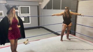 Nadia sapphire barefoot wrestling