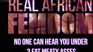 3 on 1 Full Weight - Real African Femdom