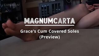 Grace's Cum Covered Soles