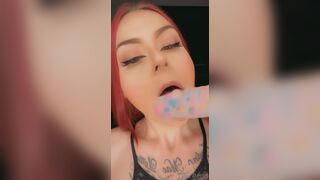 Lexiredd vicious tongue action deepthroat hardcore throat fucking spit play onlyfans porn video xxx