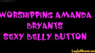 Worshipping Amanda Byrants Sexy Belly Button
