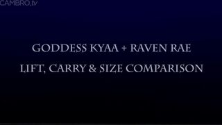 Goddess Kyaa height comparison raven rae