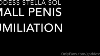 Goddessstellasol vault video small penis humiliation description this is my first sph video ever made wh xxx onlyfans porn videos